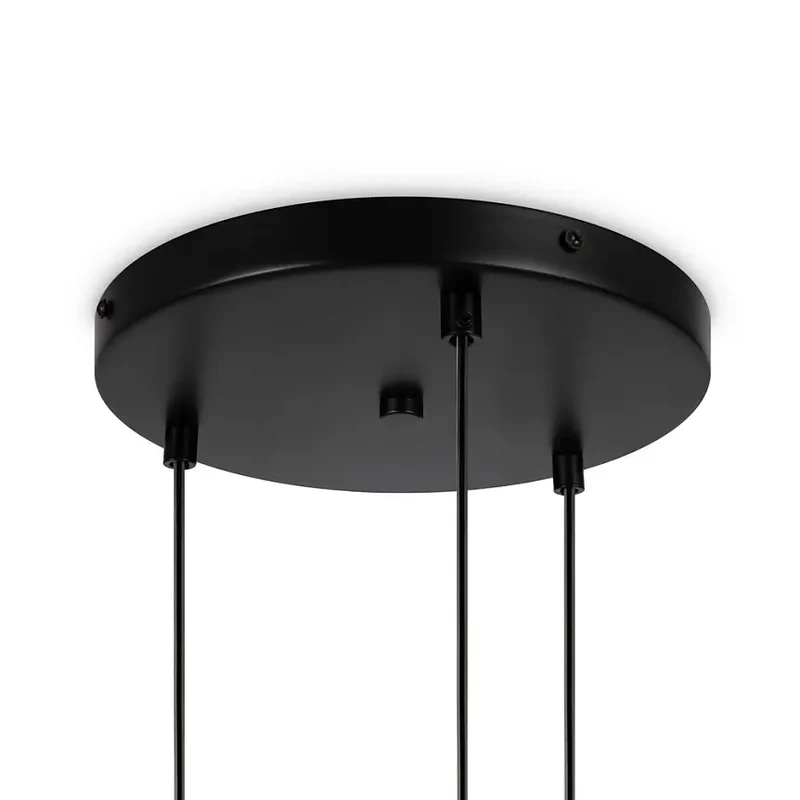 Pendelleuchte – Schwarzes Metall, Matte Glaskugeln, 223 cm Höhe - Basic Form | Maytoni