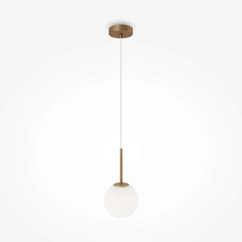 Pendelleuchte – Goldenes Metall, Glaskugel, 15 cm - Basic Form | Maytoni