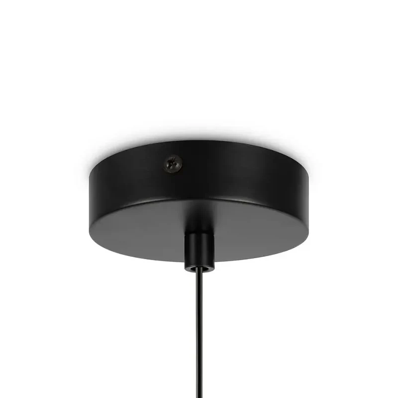 Pendelleuchte – Schwarzes Metall, Runde Glaskugel, 20 cm - Basic Form | Maytoni