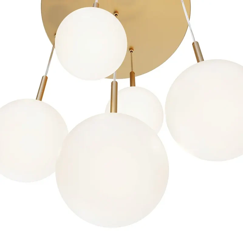 Pendelleuchte – Gold Ton, Glas Pur, Edel Rund - Basic form | Maytoni