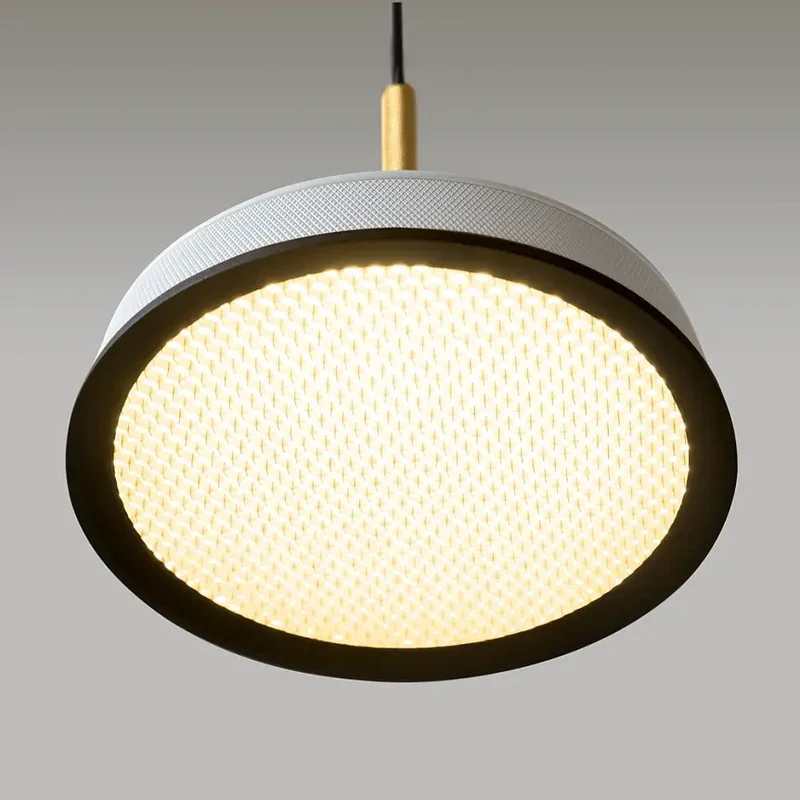 Pendelleuchte – Weiß-Gold Finish, Aluminiumgehäuse, Warmweißes Licht - El | Maytoni
