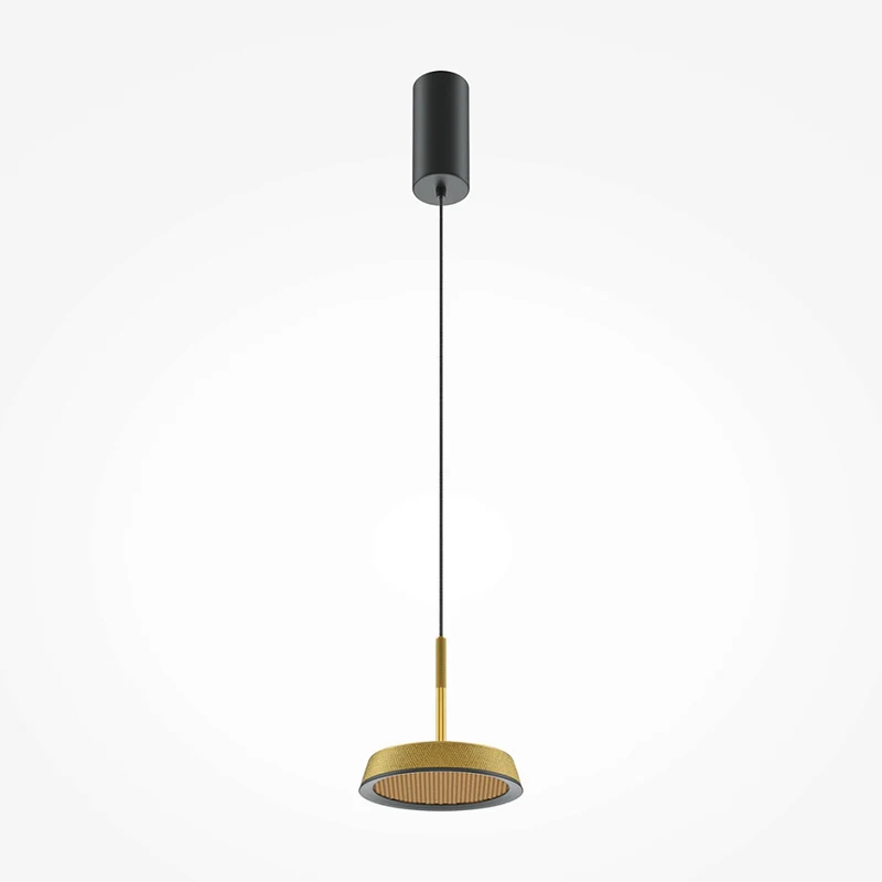 Pendelleuchte – Goldenes Finish, Aluminiumgehäuse, Warmweißes Licht - El | Maytoni