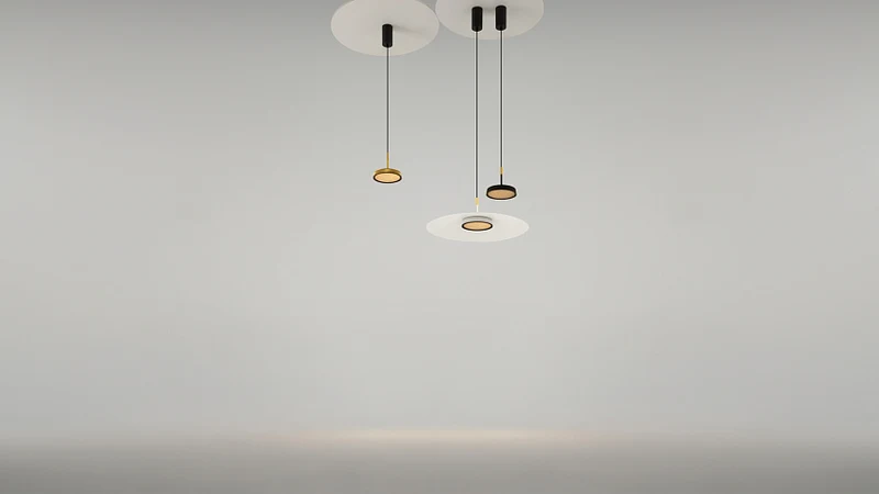 Pendelleuchte – Goldenes Finish, Aluminiumgehäuse, Warmweißes Licht - El | Maytoni