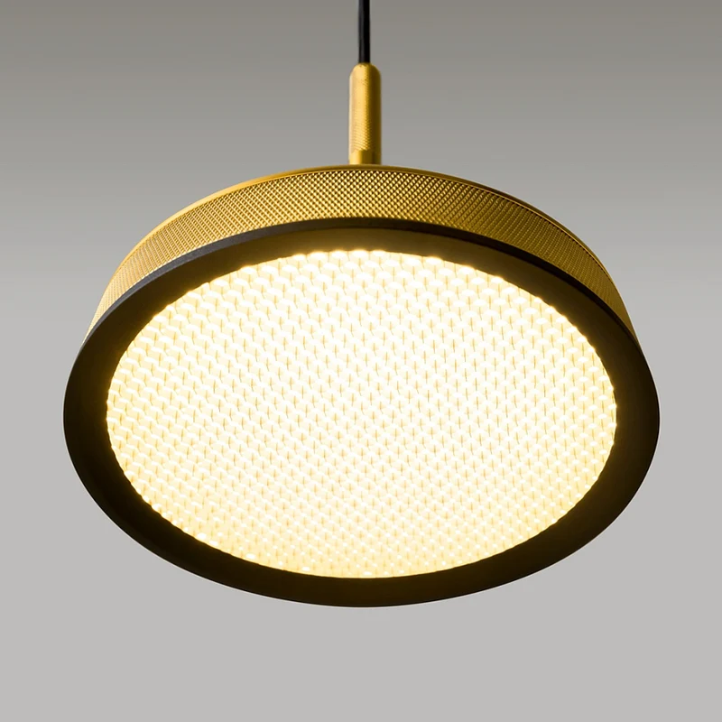 Pendelleuchte – Goldenes Finish, Aluminiumgehäuse, Warmweißes Licht - El | Maytoni