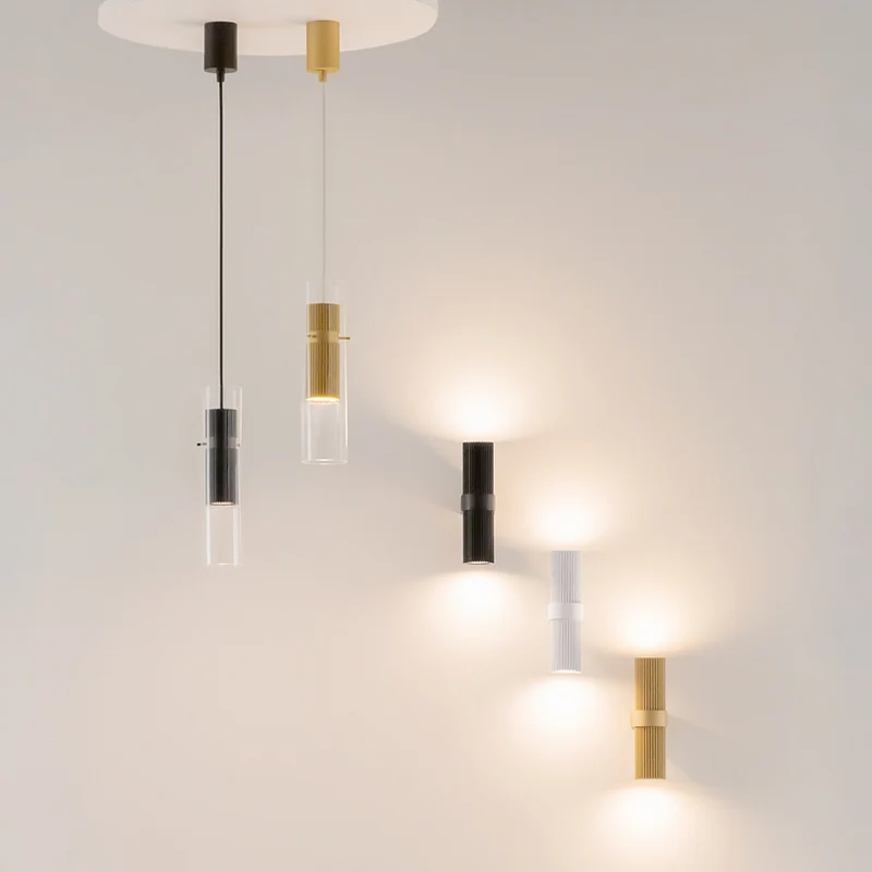 Pendelleuchte – Schwarzes Aluminium, Schlanke Form, Höhe 170 cm - Dynamics | Maytoni