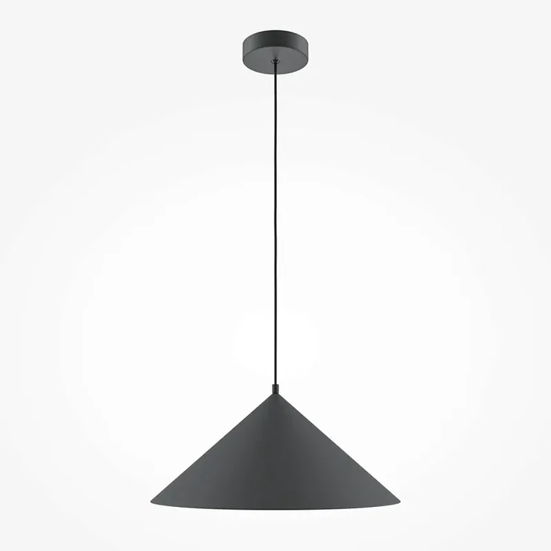 Pendelleuchte – Schwarzer Metallschirm, Einflammige Ausführung, Variable Höhe - Basic colors | Maytoni