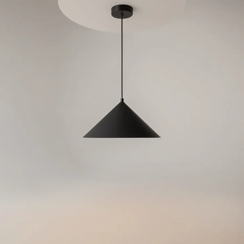 Pendelleuchte – Schwarzer Metallschirm, Einflammige Ausführung, Variable Höhe - Basic colors | Maytoni