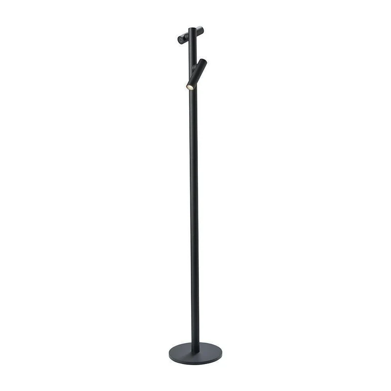 Akku-Stehleuchte – Doppelte Lichtköpfe, Separat Dimmbar, Aluminiumgehäuse - Tubo | Sompex