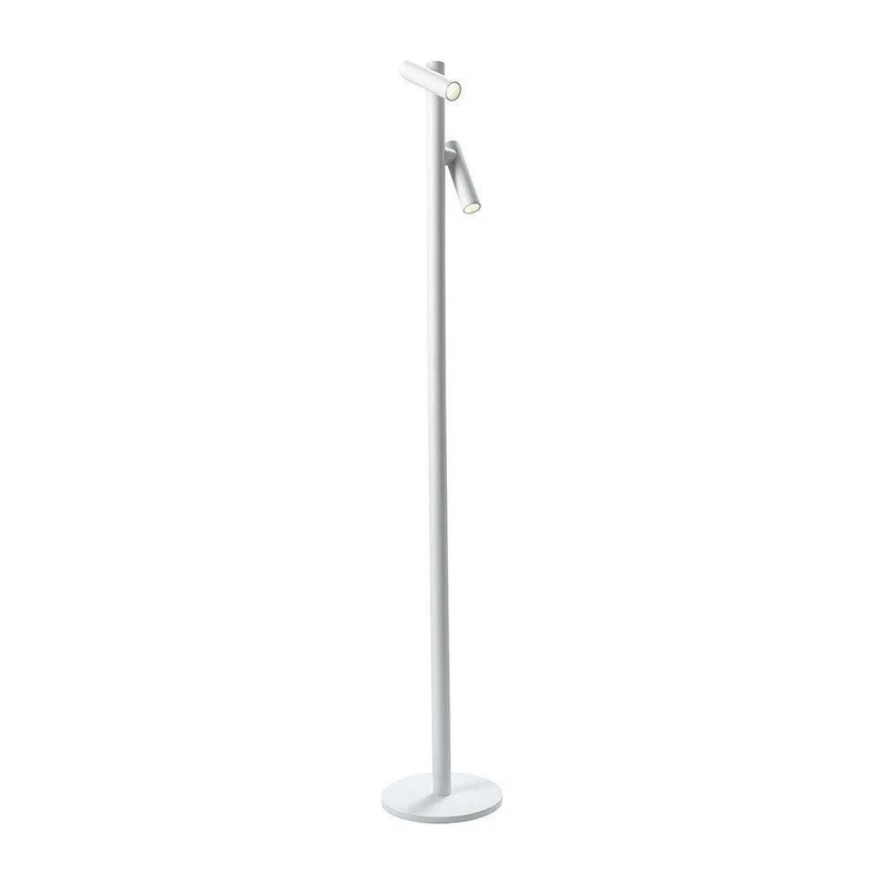 Akku-Stehleuchte – Doppelte Lichtköpfe, Separat Dimmbar, Aluminiumgehäuse - Tubo | Sompex