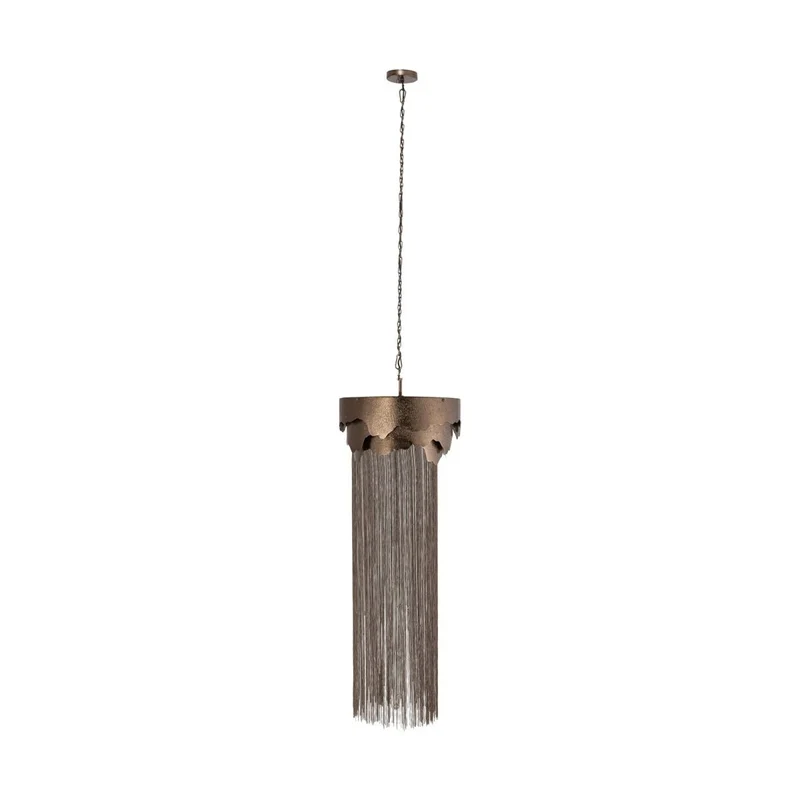 Pendelleuchte – Aluminiumkonstruktion, Gegossene Kettenelemente, Markantes Design – Lucass | PTMD