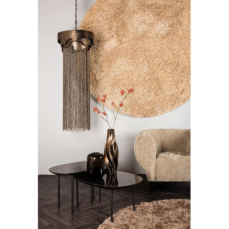 Pendelleuchte – Aluminiumkonstruktion, Gegossene Kettenelemente, Markantes Design – Lucass | PTMD