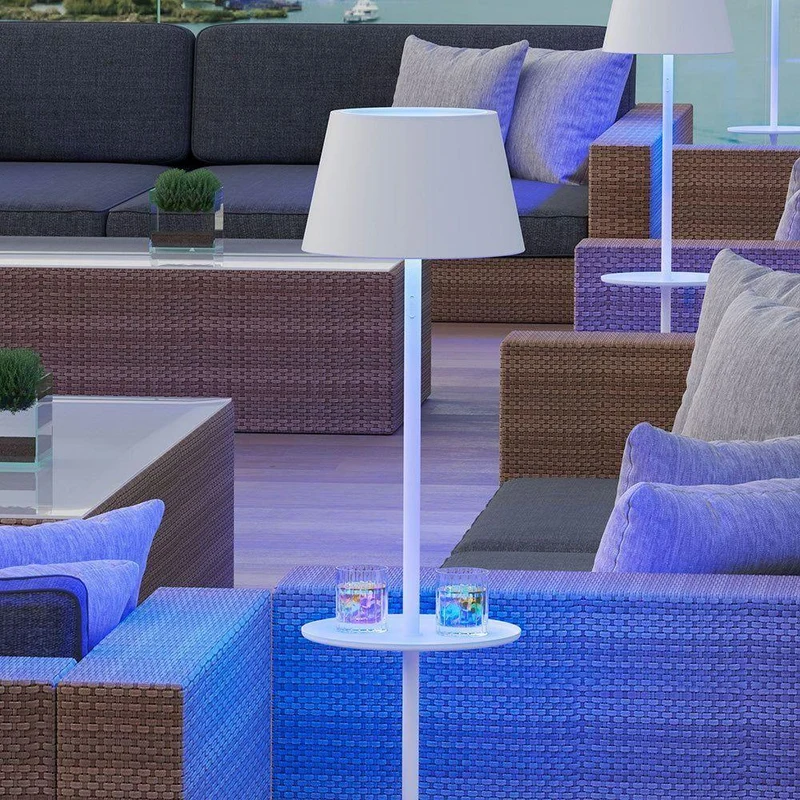 Stehleuchte mit Aluminiumgehäuse Touchdimmer langlebigem Akku & schlankem Design - Garcon | Sompex