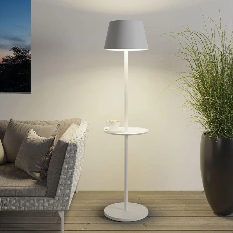 Stehleuchte mit Aluminiumgehäuse Touchdimmer langlebigem Akku & schlankem Design - Garcon | Sompex