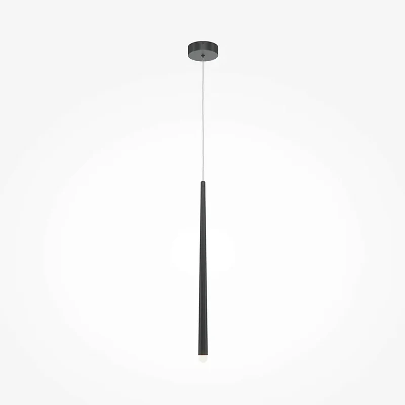 Pendelleuchte – Schwarzes Aluminium, 6 W LED, Einstellbare Farbtemperatur, Höhe 219.3 cm - Cascade | Maytoni