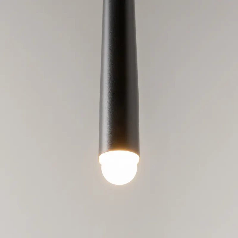 Pendelleuchte – Schwarzes Aluminium, 6 W LED, Einstellbare Farbtemperatur, Höhe 219.3 cm - Cascade | Maytoni