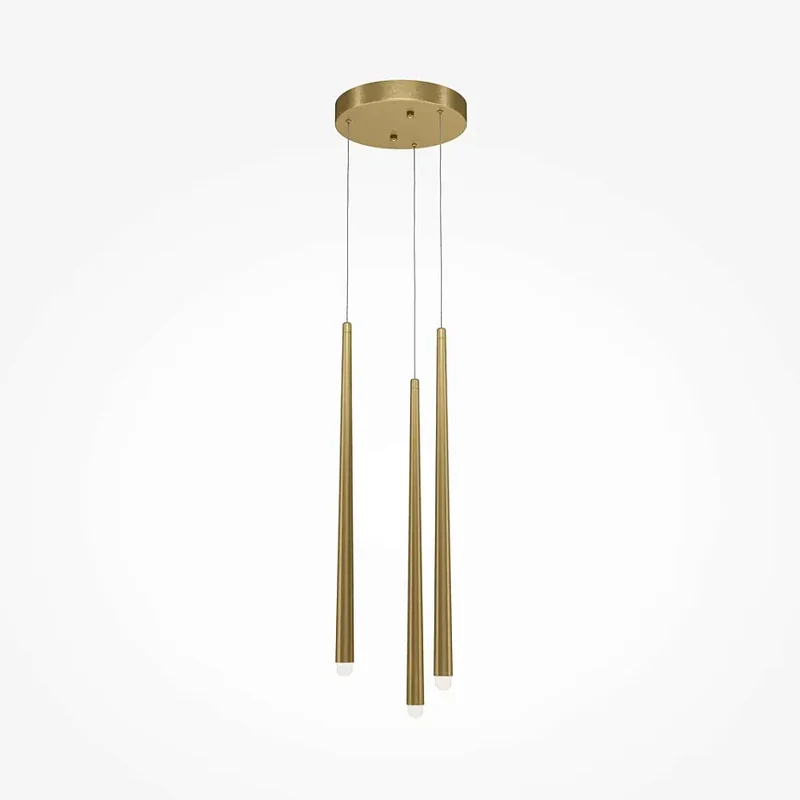Pendelleuchte – Messingfarbenes Aluminium, 19 W, Ø260 mm - Cascade | Maytoni