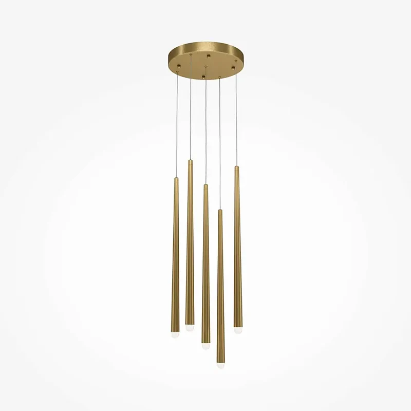 Pendelleuchte – Messingfarbenes Aluminium, 30 W, 2650 lm - Cascade | Maytoni