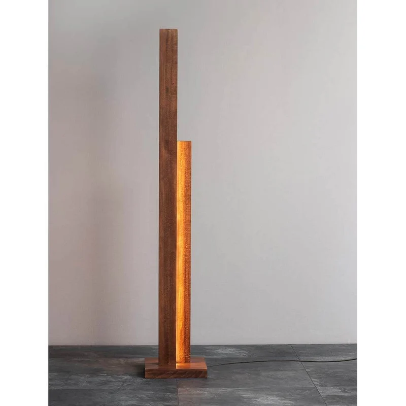 LED Stehleuchte Manhattan Touch-Dimmer 3500lm Nuss
