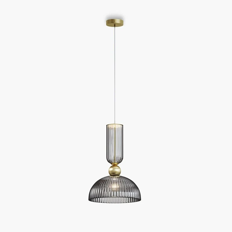 Pendelleuchte – Gold Ton, Graues Glas, 60 W - Antic | Maytoni