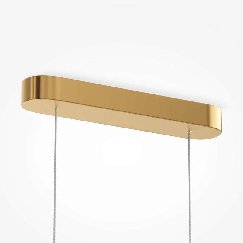 Pendelleuchte – Goldmetall, Schlankes Glas, 110 cm - Amulet | Maytoni