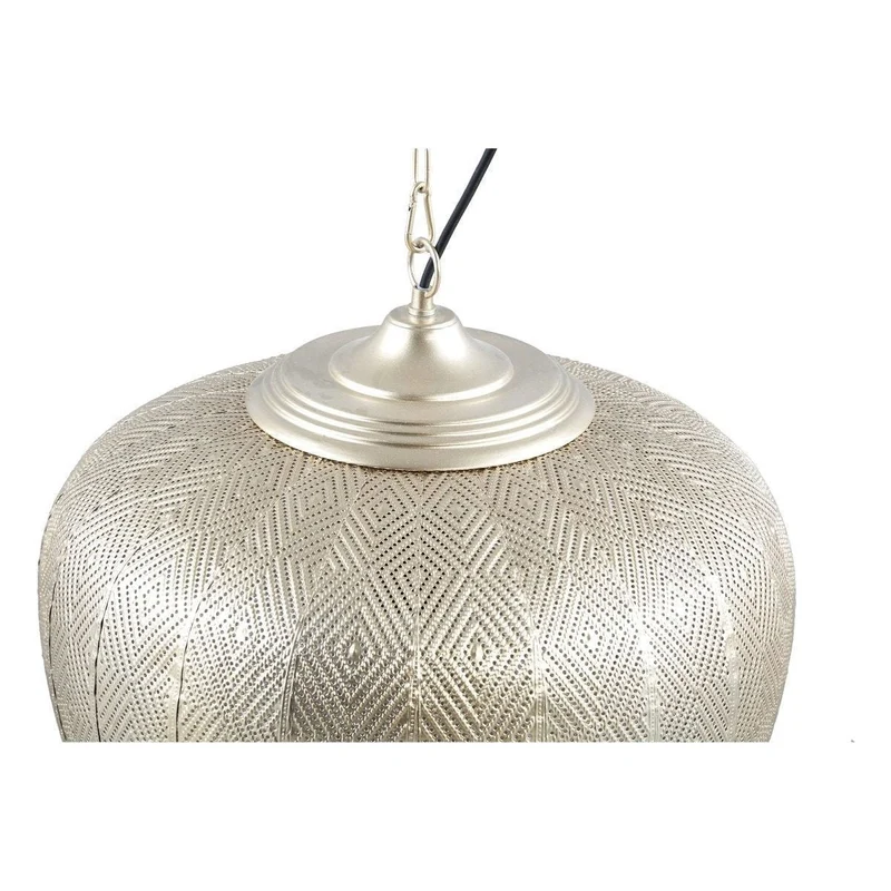 Pendelleuchte – Goldfarbenes Metall, Strukturierte Oberfläche, Bauchiges Design – Vesta | PTMD