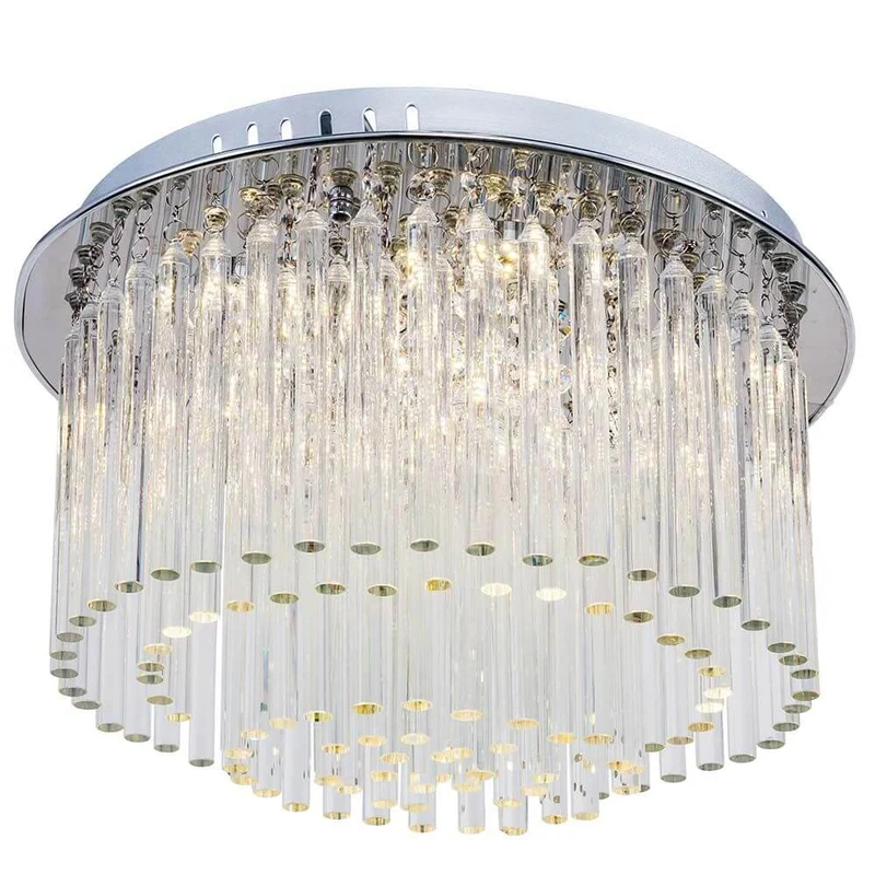 LED Deckenleuchte Gemma Short 6-flg. 1440lm Chrom, Transparent
