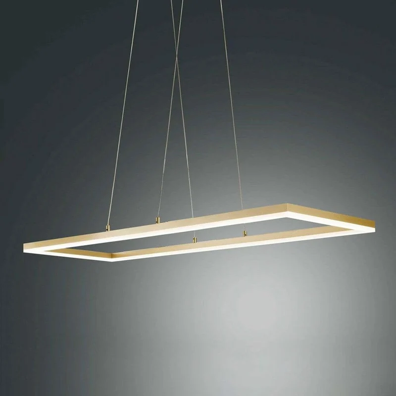 Bard Pendelleuchte Gold Edelmatt 92 x 32cm