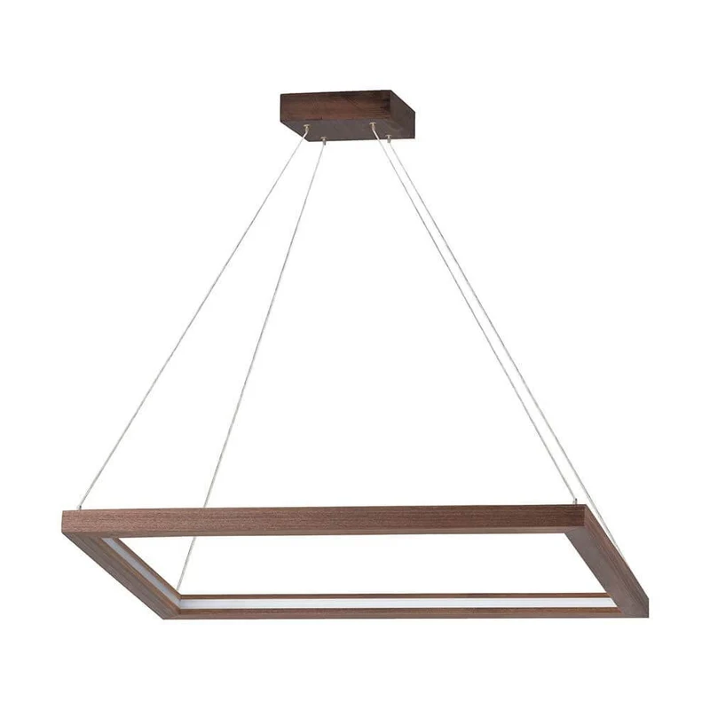 LED Pendelleuchte Legno 2940lm Nuss