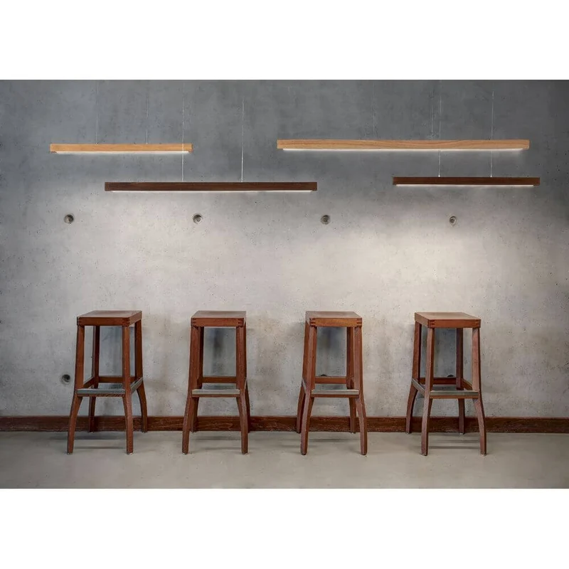 LED Pendelleuchte Smal Touch-Dimmer 2660lm Nuss