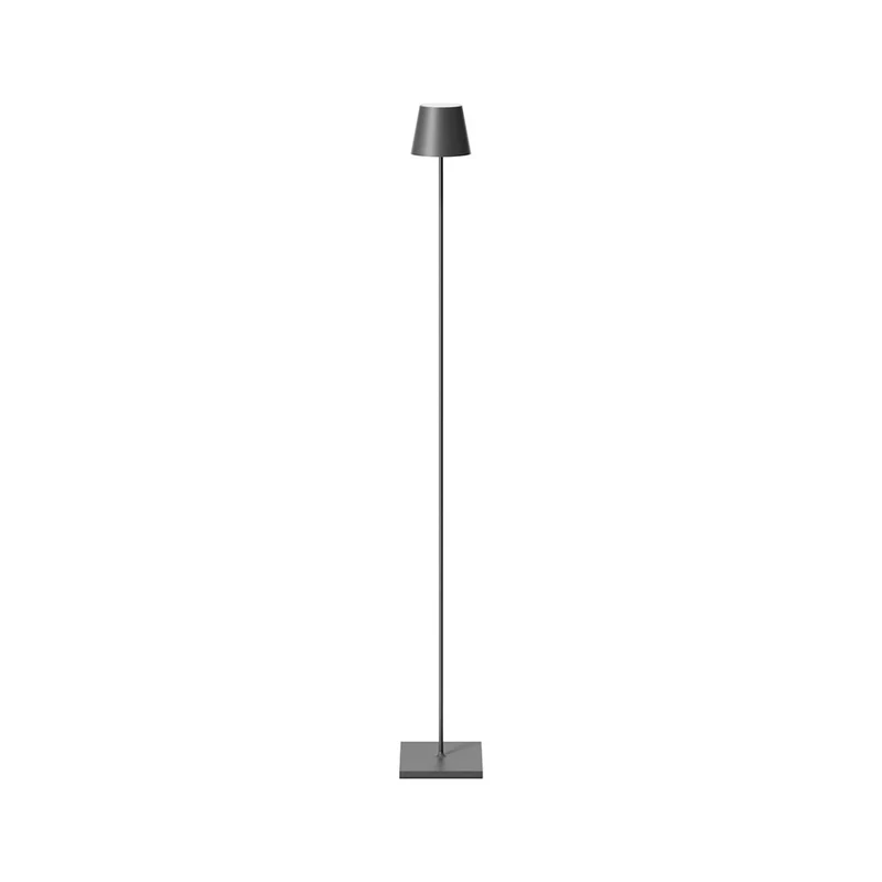 Akku-Stehleuchte - Alu-Korpus, USB-C-Ladung, warme Töne - Nuindie | Sigor