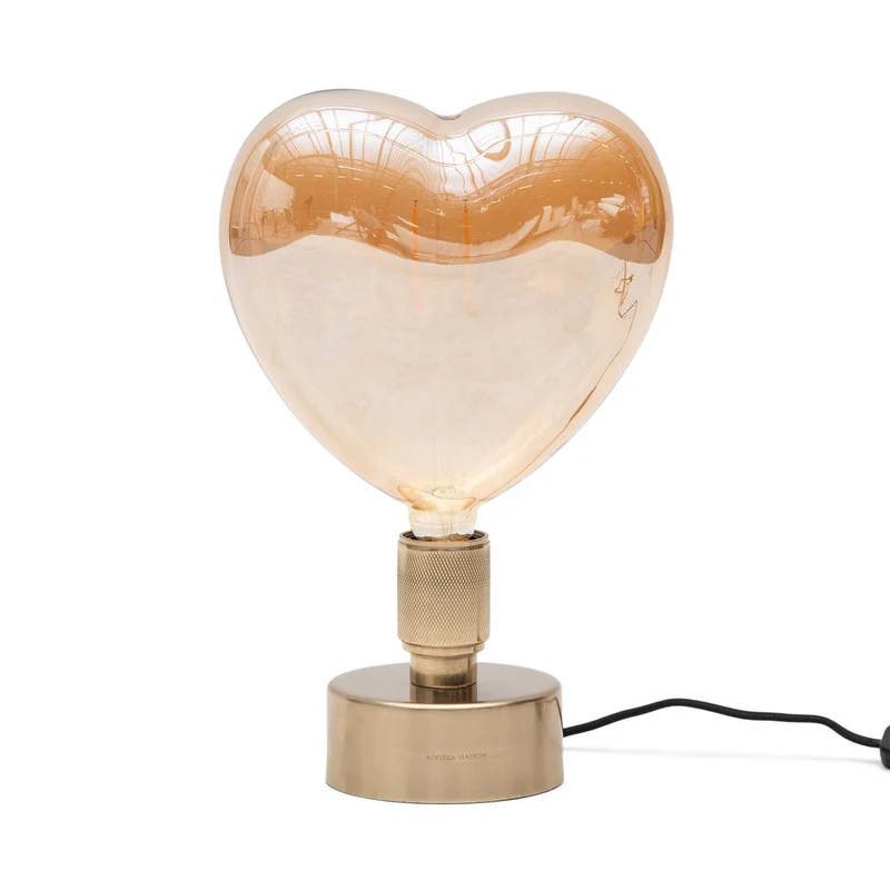 LED-Glühbirne aus Glas, Transparent, 24×10,5×26 cm – Lovely Heart | Rivièra Maison