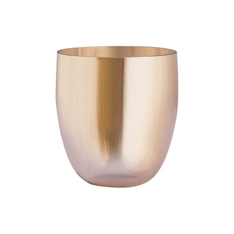 Windlicht – Goldfarbenes Glas, Zylindrische Form, Klare Glasoptik, S - Bryson | PTMD