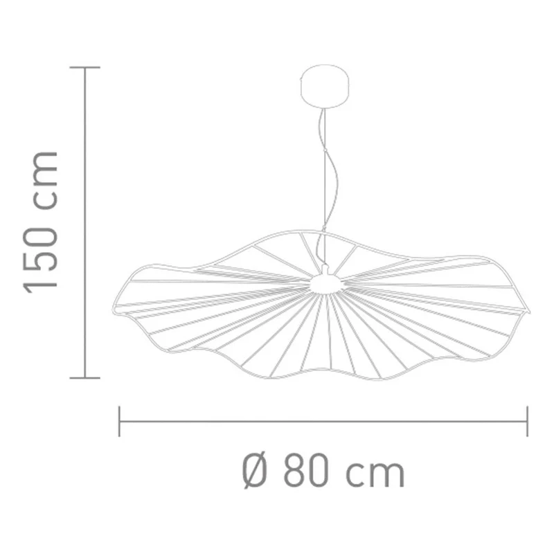 Pendelleuchte rundes Metalldraht-Design geometrische Linien offene Struktur - Mesh | Sompex