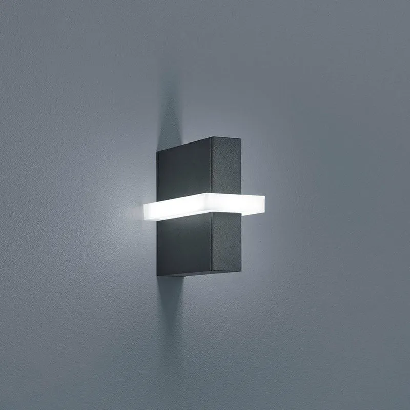 LED Außen-Wandlampe Oki IP54 880lm Graphit