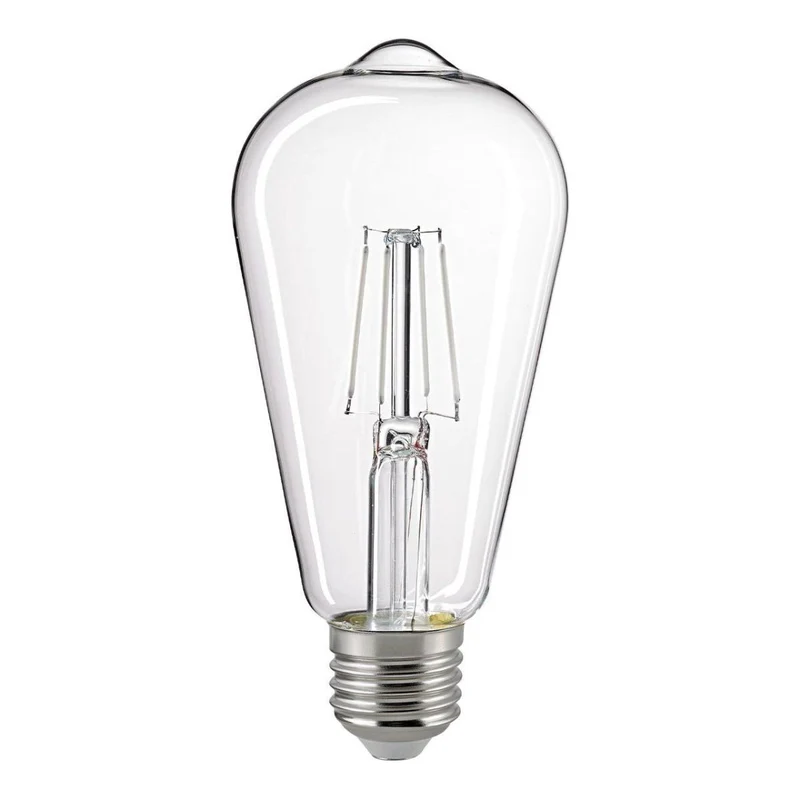 Glühbirne – klares Glas, weiße Filamente, LED dimmbar - Snow | Sigor