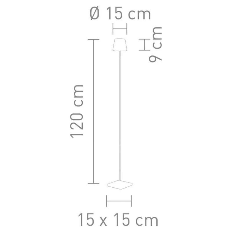 Stehleuchte Aluminiumgehäuse mobile Akku-Funktion integrierte LED-Technik – TROLL 2.0 | Sompex