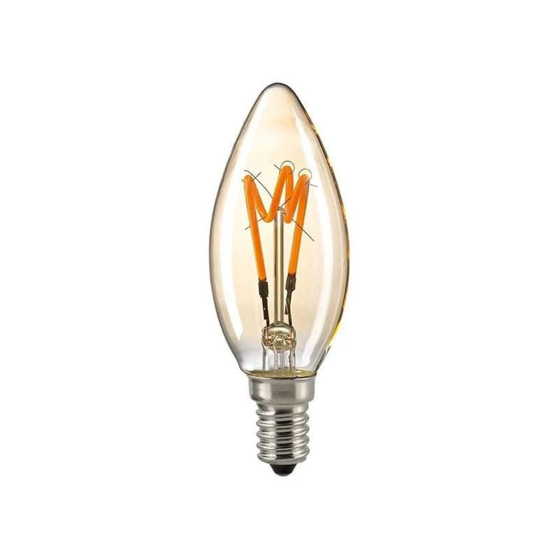 Glühbirne – in Gold, Filament gedreht, extra warmweiß - Curved | Sigor