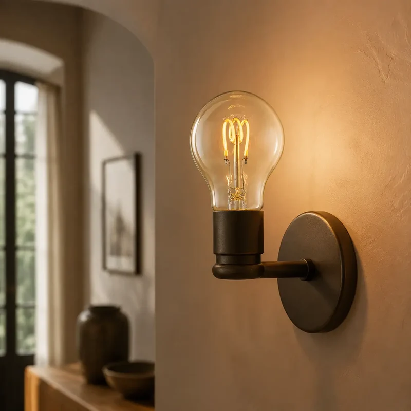 Glühbirne – in Gold, gedrehtes Filament, extra warm - Curved | Sigor