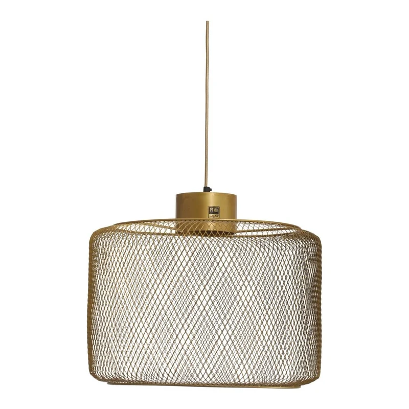 Pendelleuchte aus Eisen mit filigraner Mesh-Struktur, offenem Lichtspiel und modern-industrieller Ästhetik – Mesh | PTMD