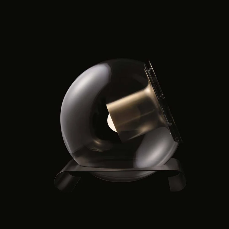 Oluce Tischleuchte The Globe Nickel