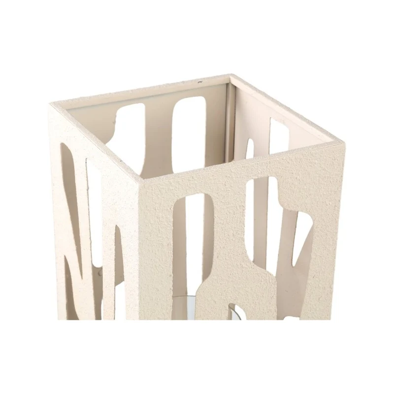 Windlicht – Metallrahmen, Durchbrochenes Design, Glaseinsatz, L – Dewey | PTMD