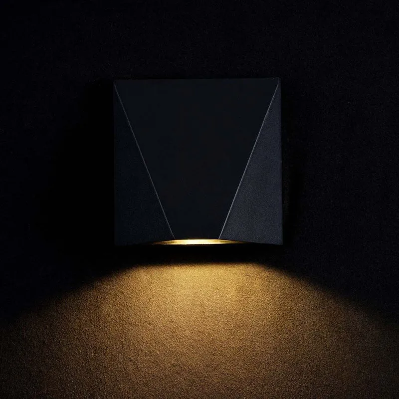 Beekman LED Außenwandleuchte Schwarz IP54