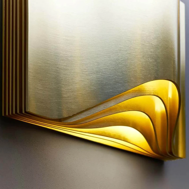 DCWéditions Respiro LED Wandleuchte Gold