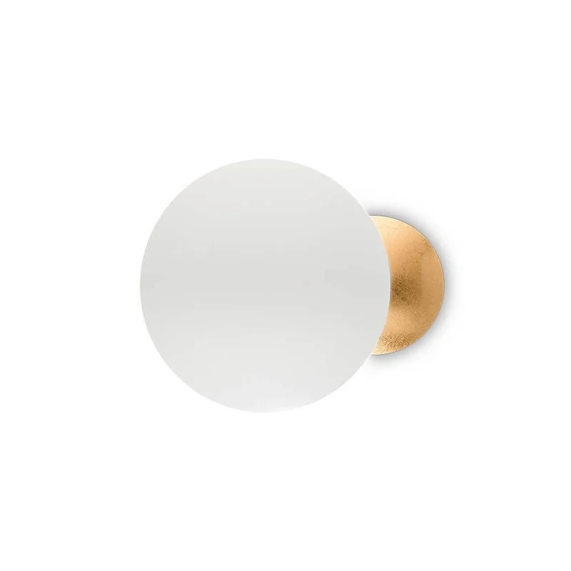 Eclissi LED Wandlampe Weiß, Gold