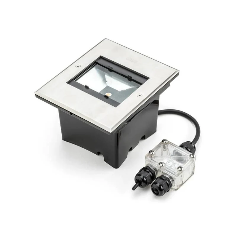 LED Außen Bodeneinbaustrahler Stahl IP65