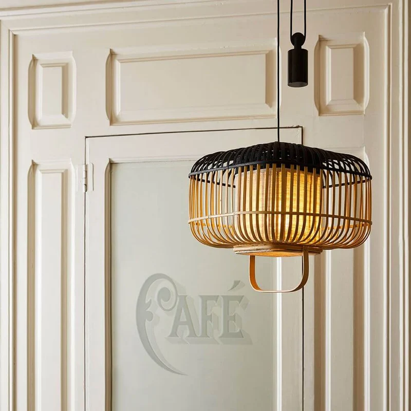 Forestier Pendelleuchte Bamboo Sqare