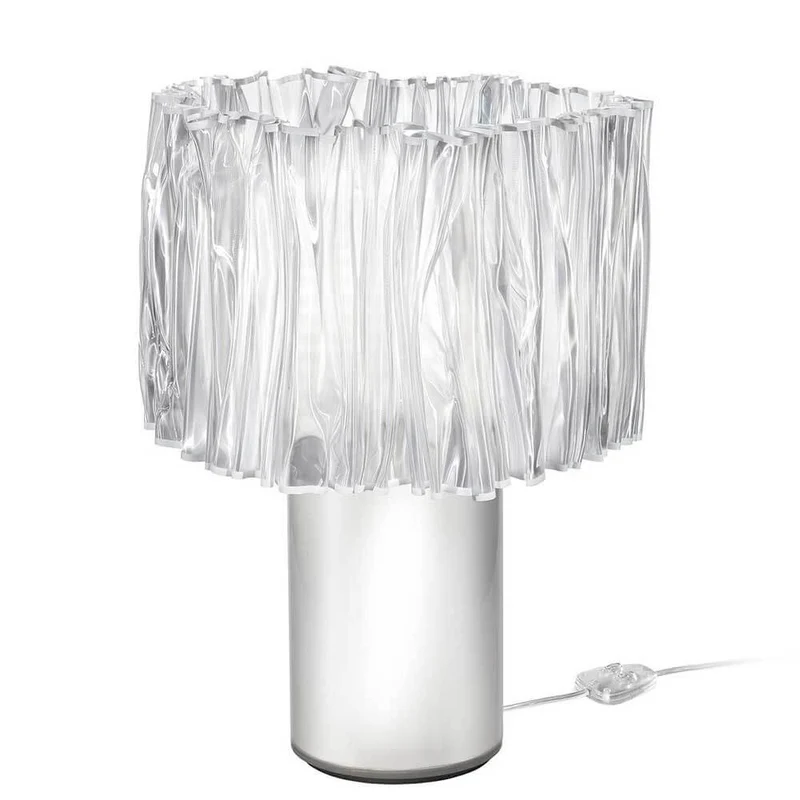 Slamp Tischlampe Accordéon Weiß/Transparent