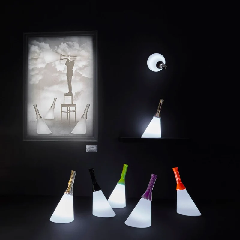 Flash Metall Akku Tischlampe mit Fernbedienung