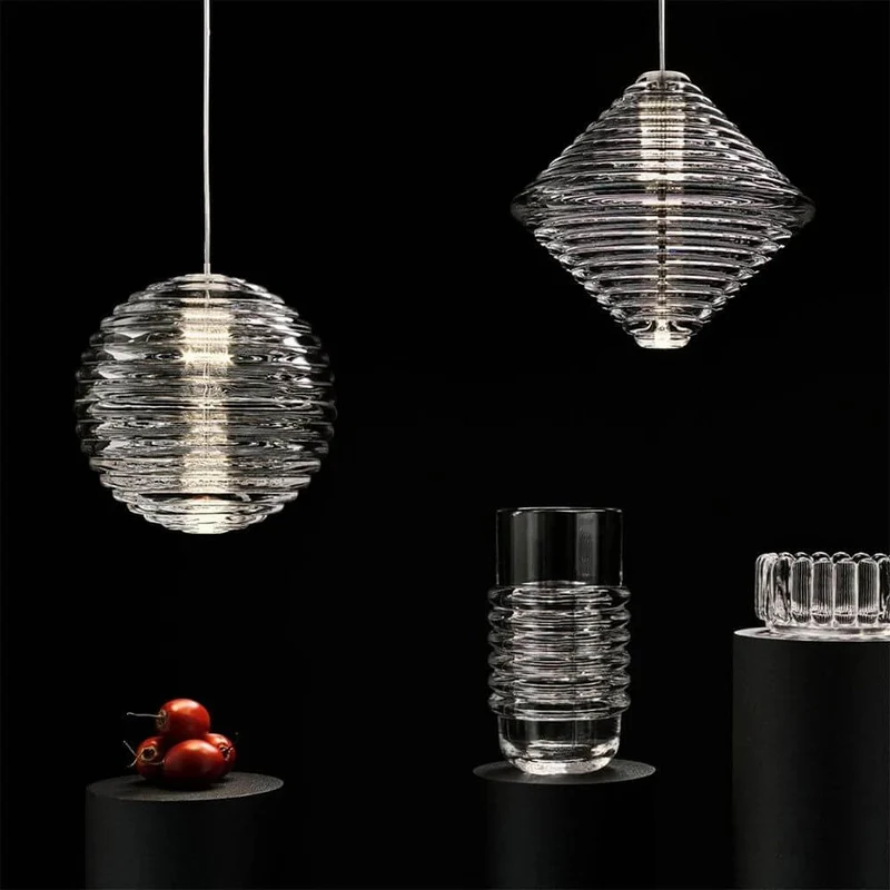 Tom Dixon Press Cone Glas-Pendelleuchte