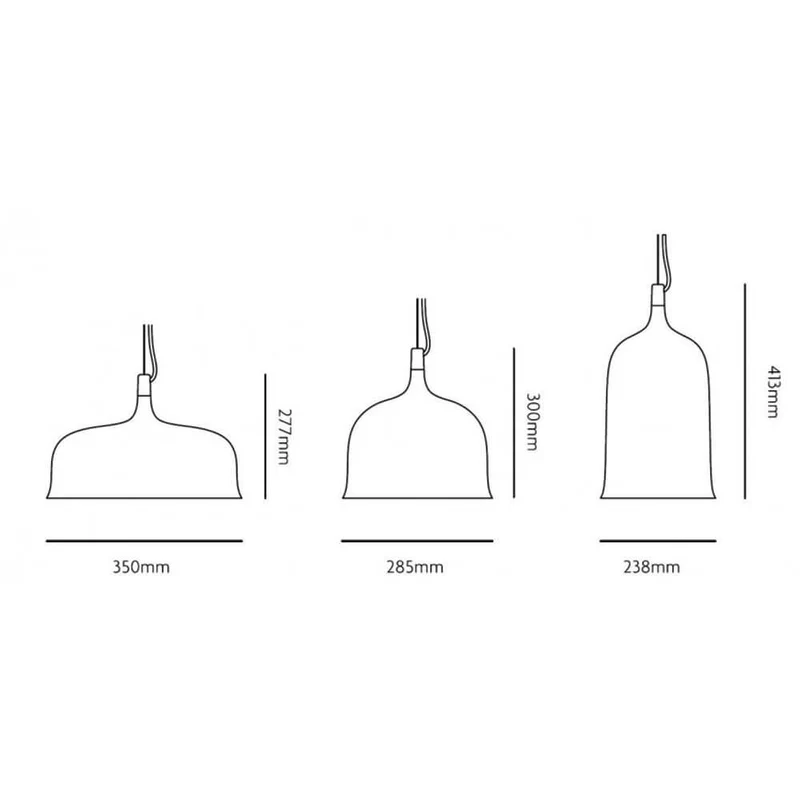 Goblets Pendelleuchte transparent